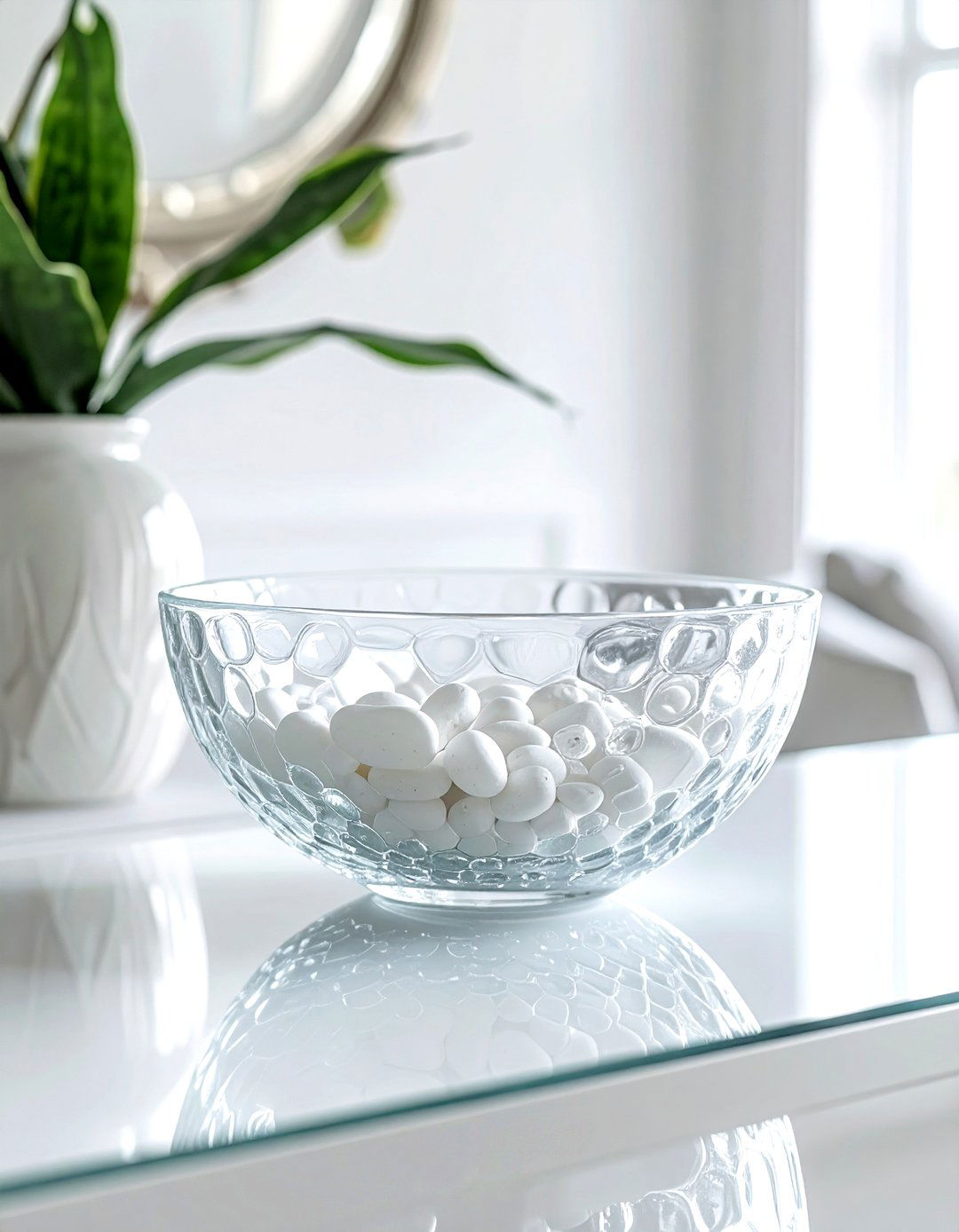 Glass decorative bowl - 30 console bowl ideas