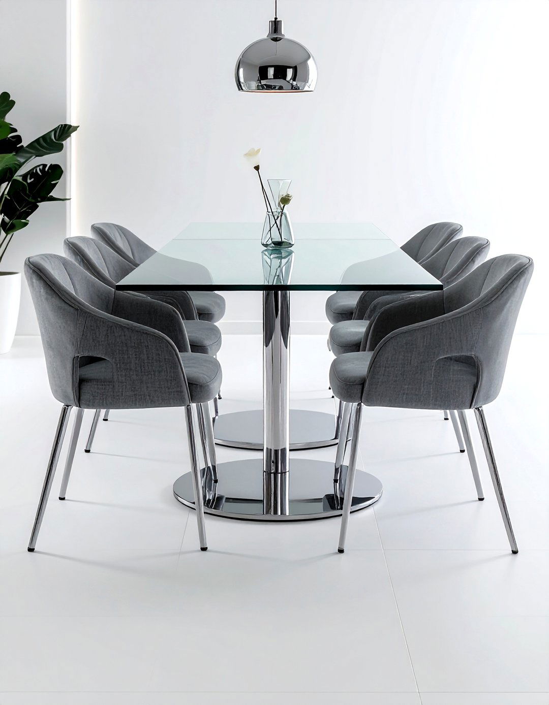 Glass dining table - 30 Park Avenue dining room ideas