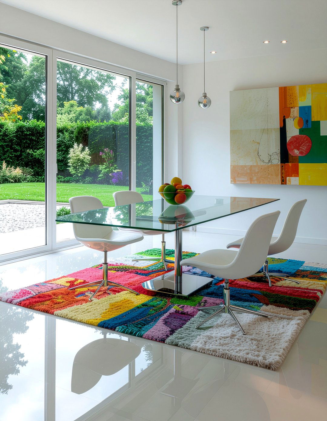 Glass dining table - 30 photo-worthy dining room ideas
