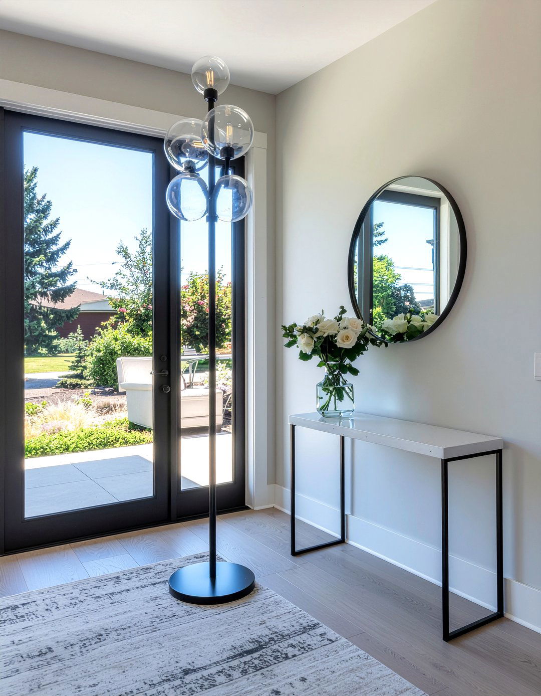 Glass globe floor lamp - 30 floor lamp ideas