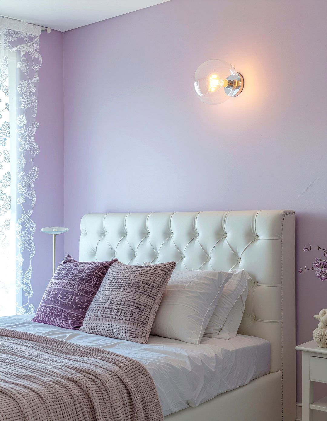 Glass globe wall light - 30 bedroom sconces