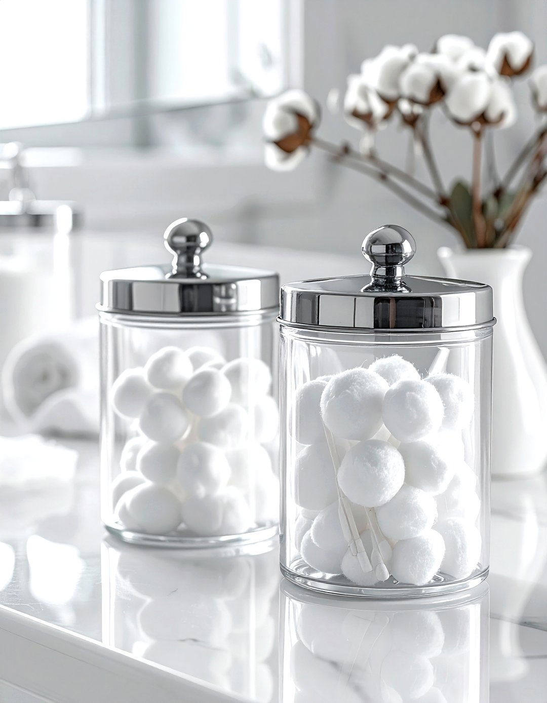 Glass jar storage - 30 dollar store decor ideas