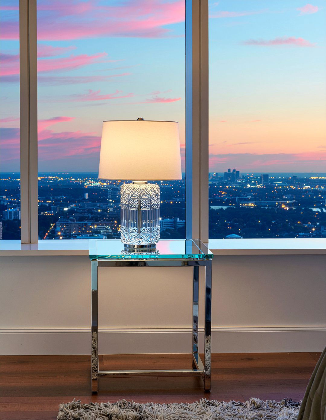 Glass nightstand - 30 bedroom modern nightstands