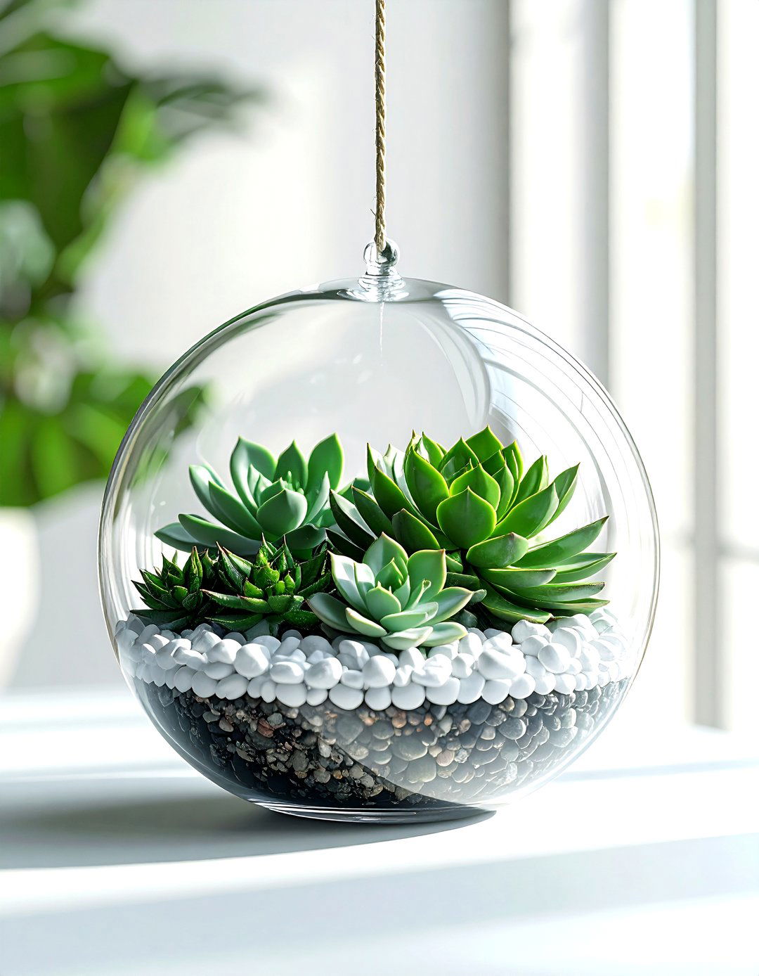 Glass orb terrarium - 30 sphere decor ideas
