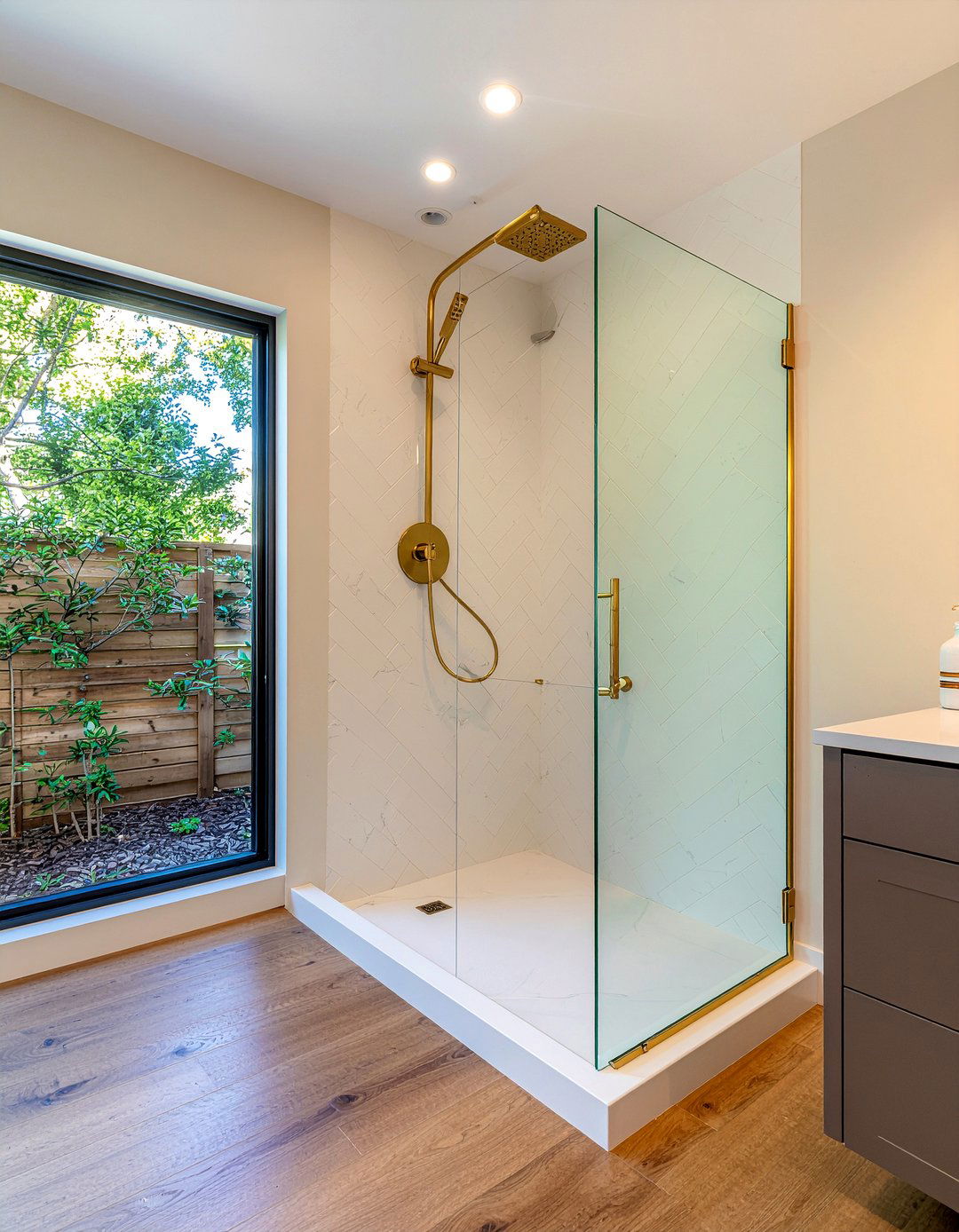 Glass partition shower - 30 bathroom conversion ideas