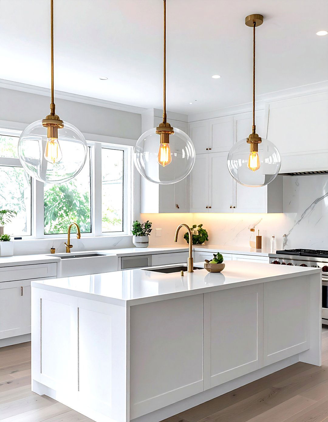 Glass pendant lighting - 30 crisp decor ideas