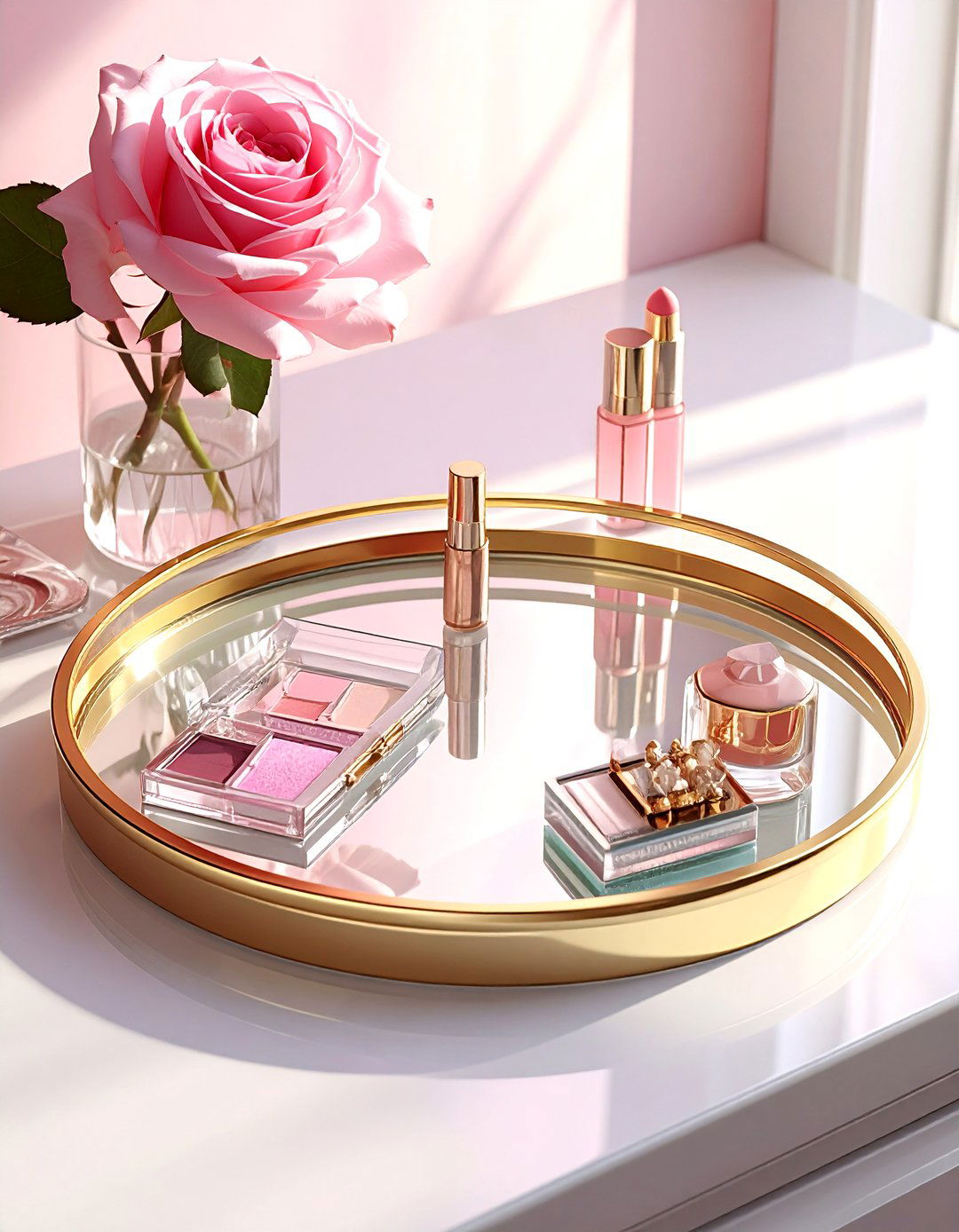 Glass round tray - 30 round tray ideas