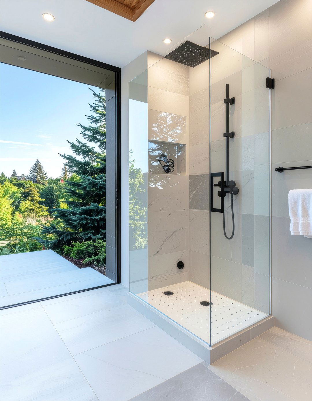 Glass shower door - 30 bathroom glow-up ideas