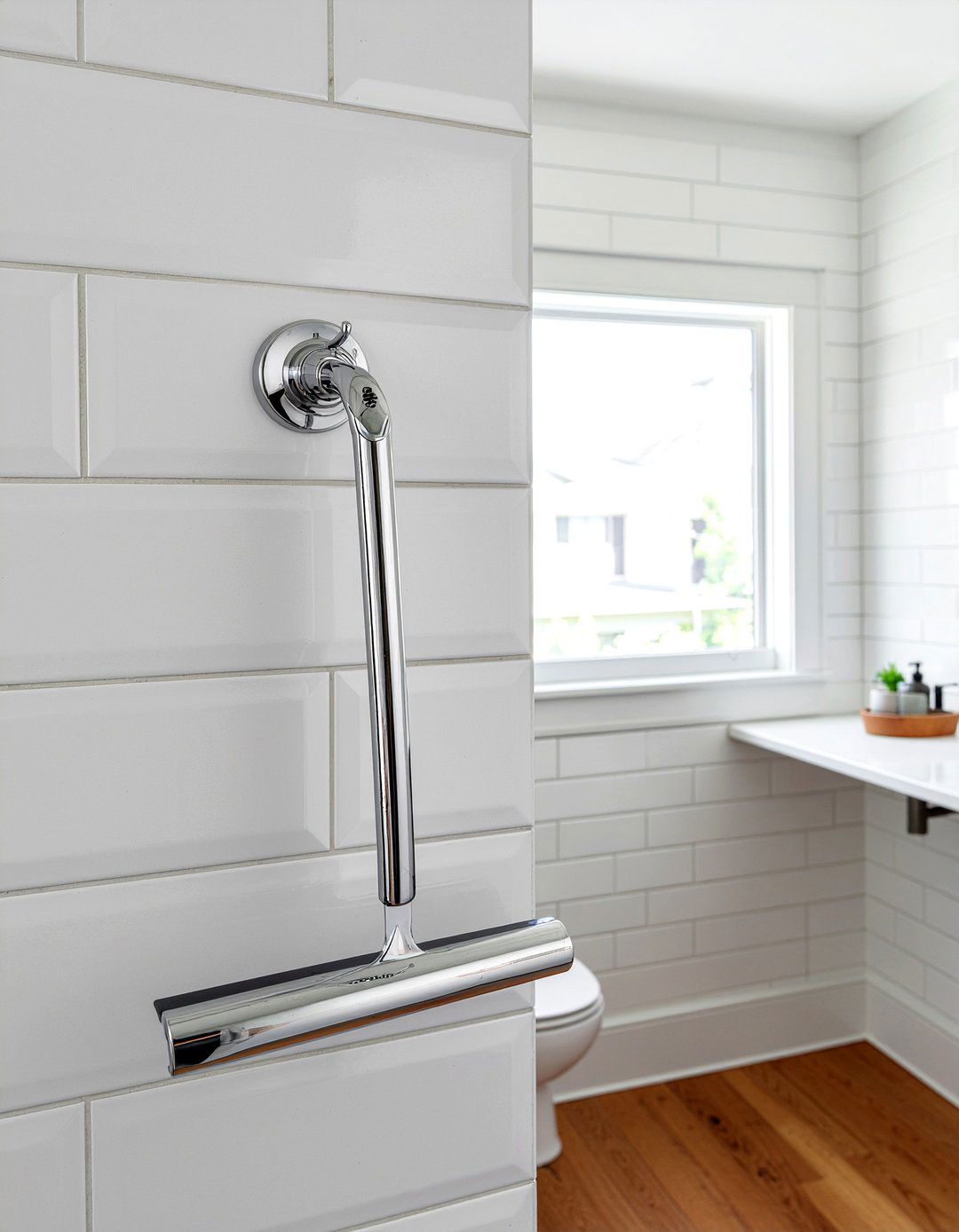 Glass shower door squeegee - 30 bathroom must-haves