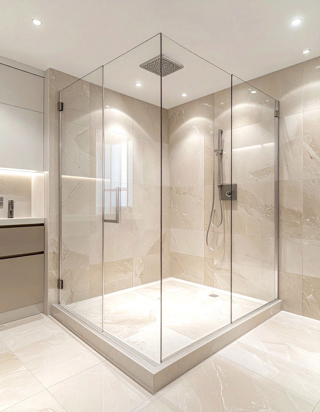Glass shower enclosure - 30 parade of homes bathroom ideas