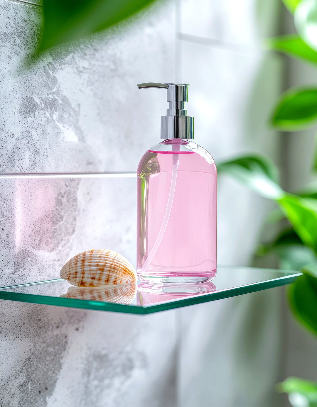 Glass shower shelf - 30 bathroom caddy ideas