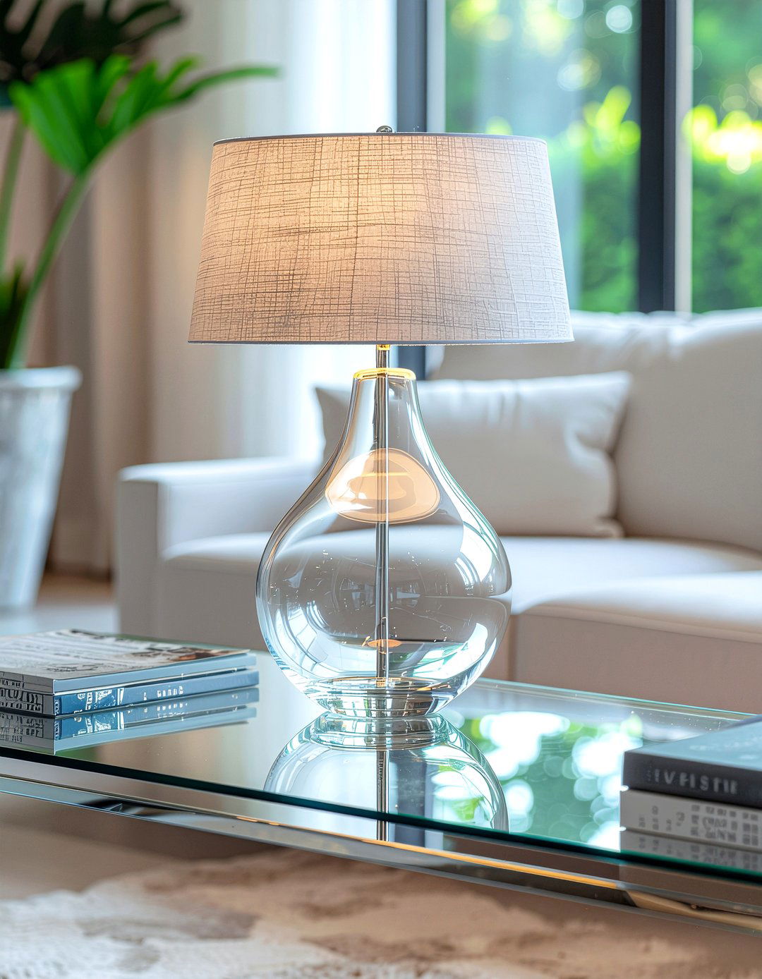 Glass table lamp - 30 living room lamps