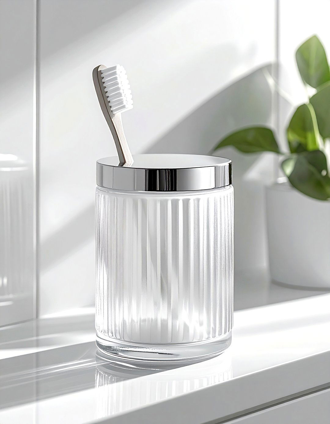 Glass toilet brush holder - 30 toilet brush holder ideas