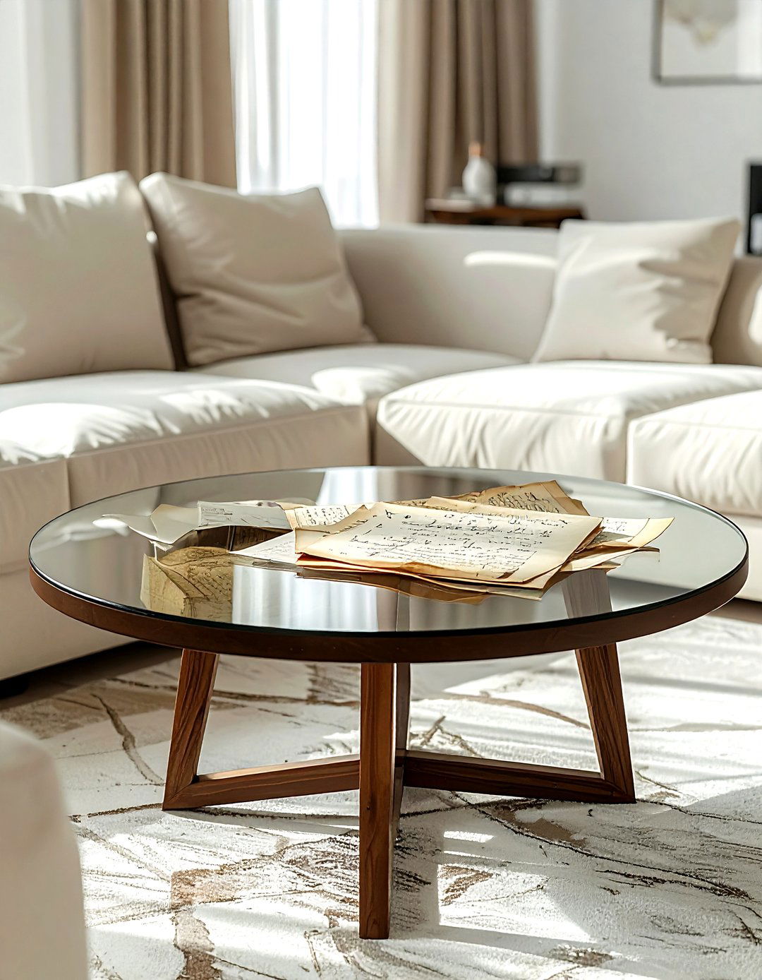Glass top coffee table for documents - 30 heirloom display ideas