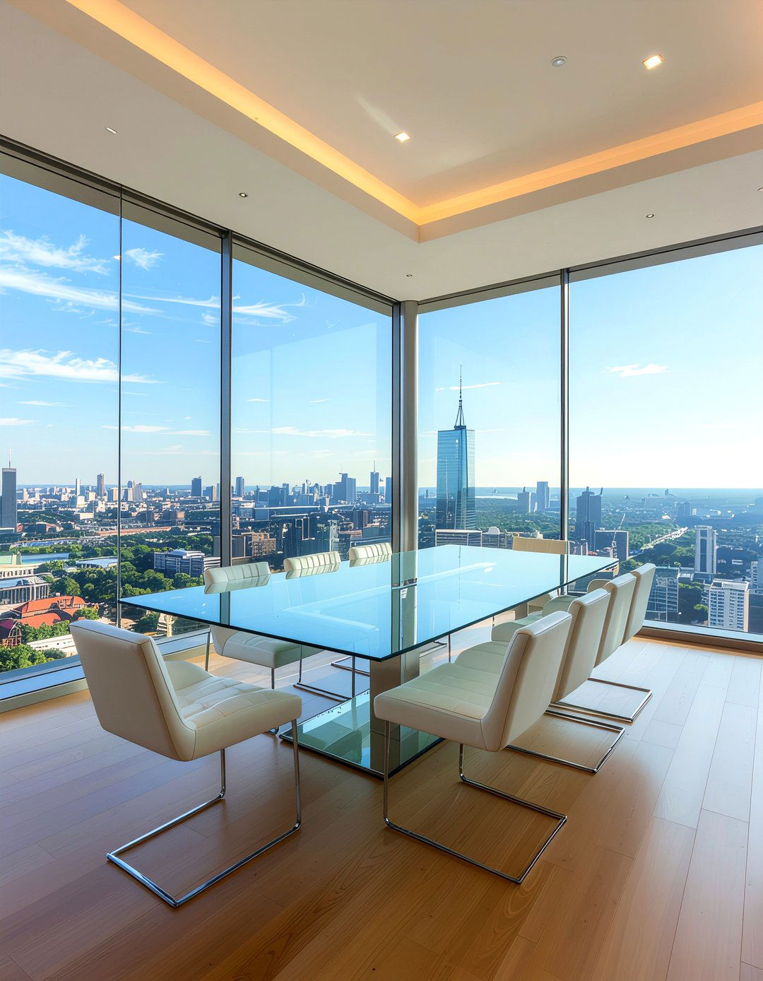 Glass wall dining room - 30 luxury dining room ideas