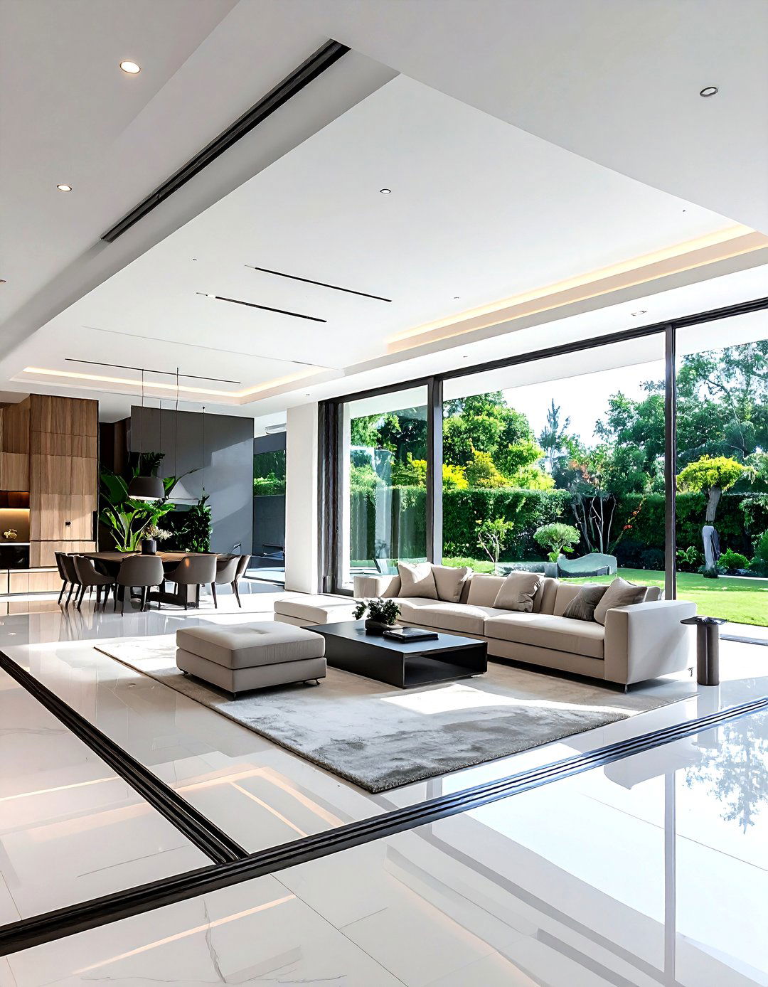 Glass wall living room - 30 living room with patio doors