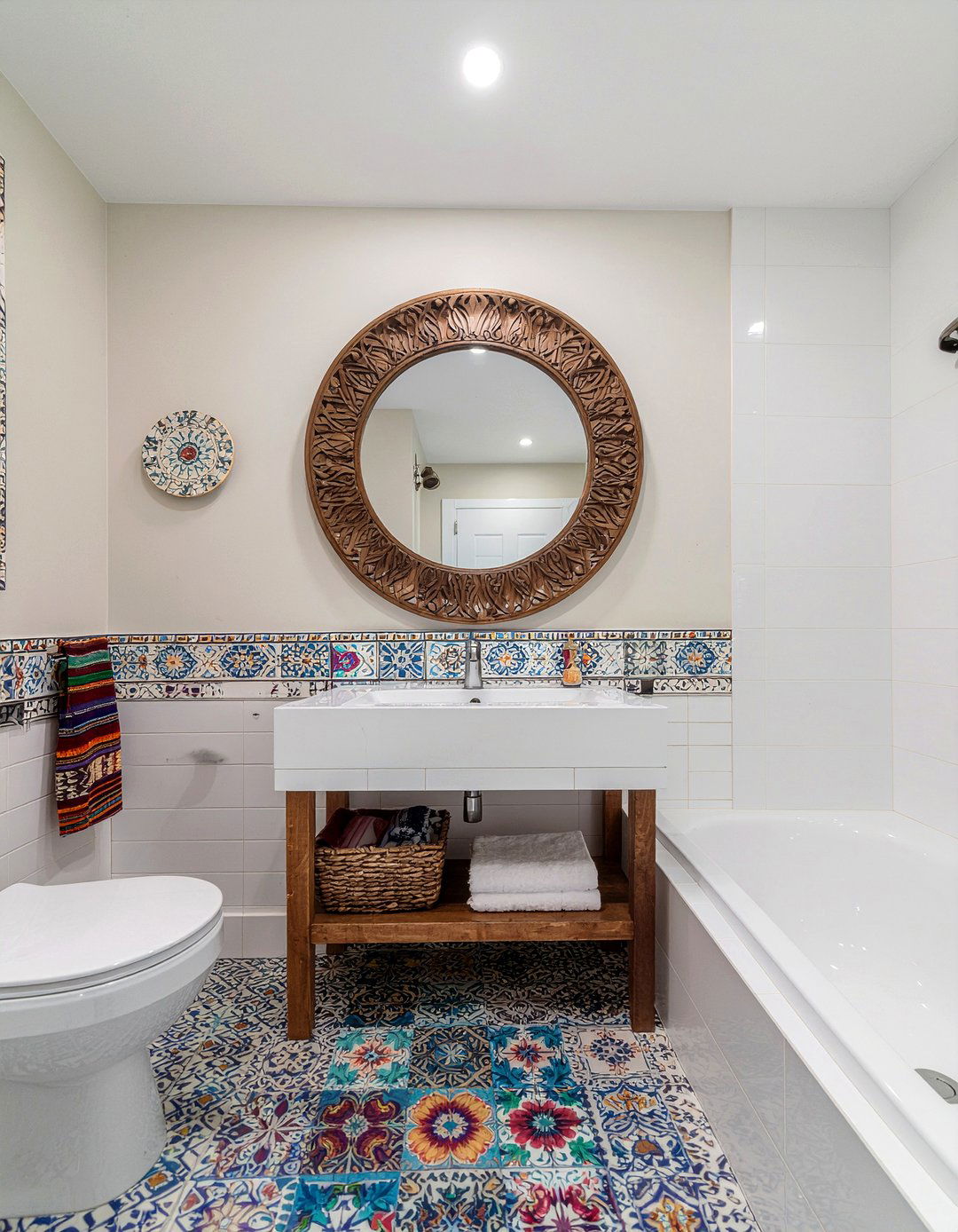 Global Eclectic Bathroom - 30 bathroom style mixing ideas