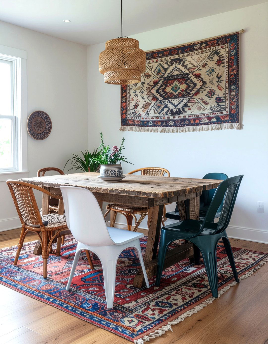 Global Inspired Dining Area - 30 eclectic home decor ideas