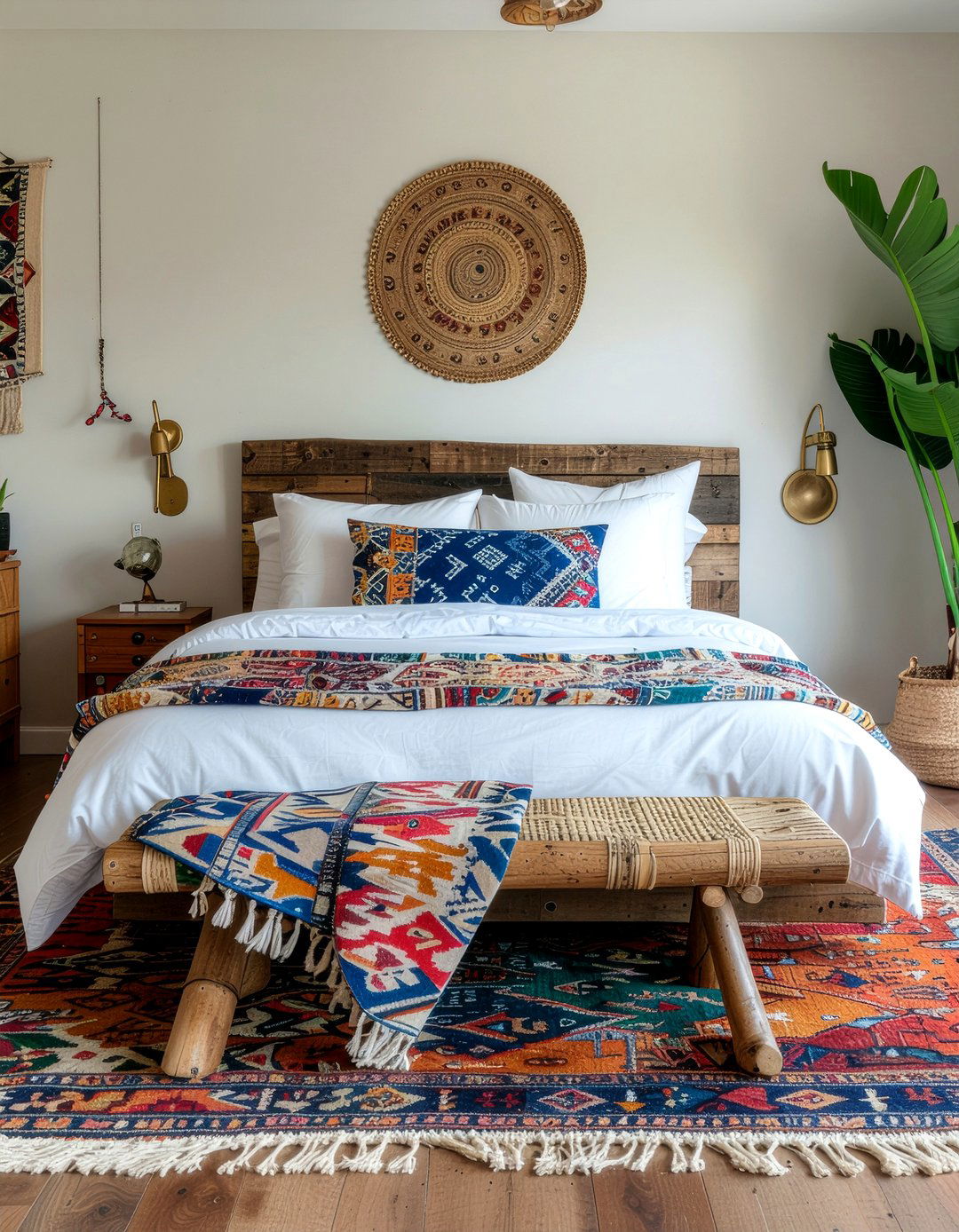 Global Style Bedroom - 30 seagrass bedroom ideas