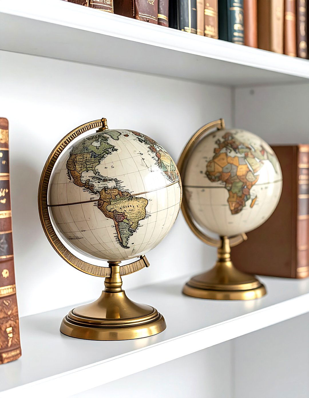 Globe Bookends - 30 globe decor ideas