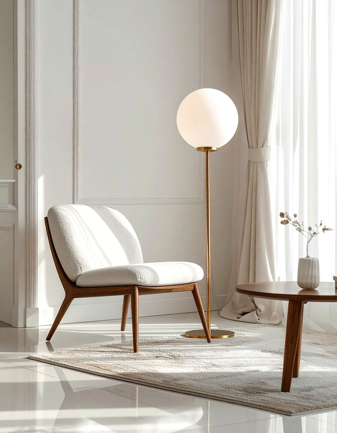 Globe Floor Lamp - 30 light decor ideas