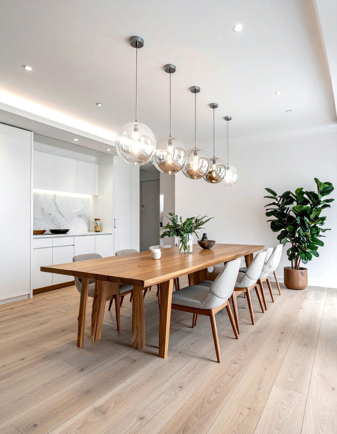 Globe flush mount light - 30 flush mount dining room light ideas