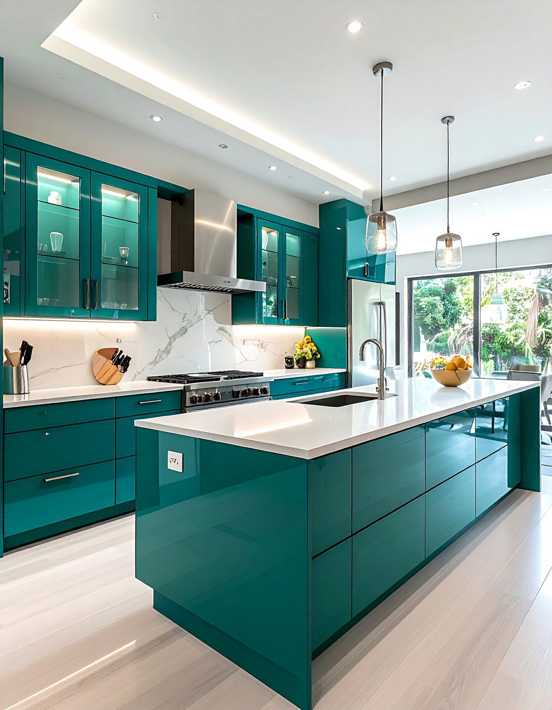 30 Modern Cool Teal Kitchen Ideas for a Refreshing Look