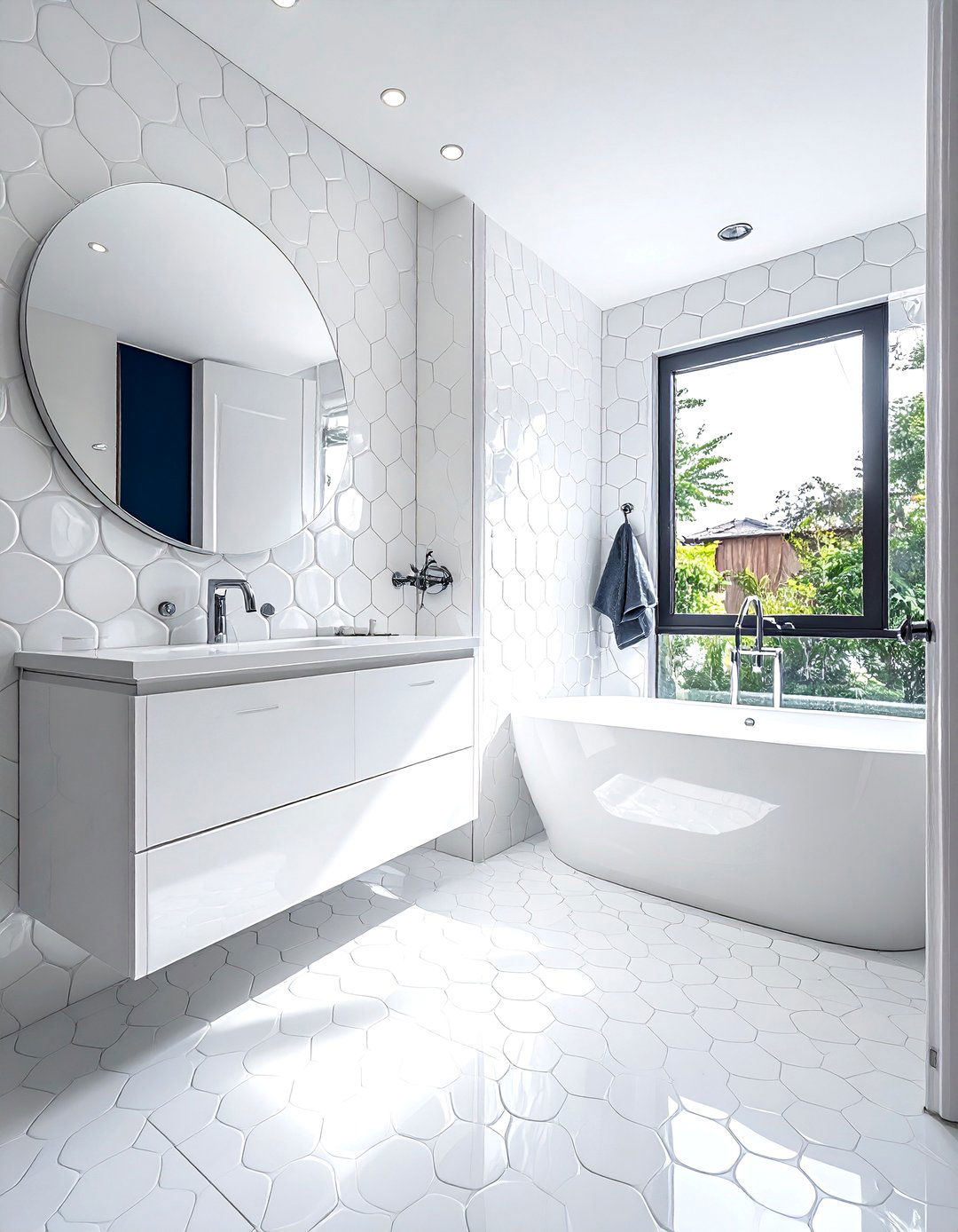 30 Penny Round Tile Bathroom Ideas to Elevate Style