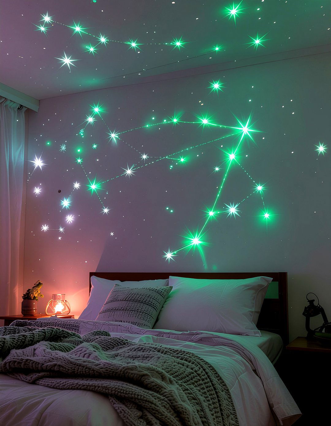 Glow In The Dark Stars - 30 solar system bedroom ideas