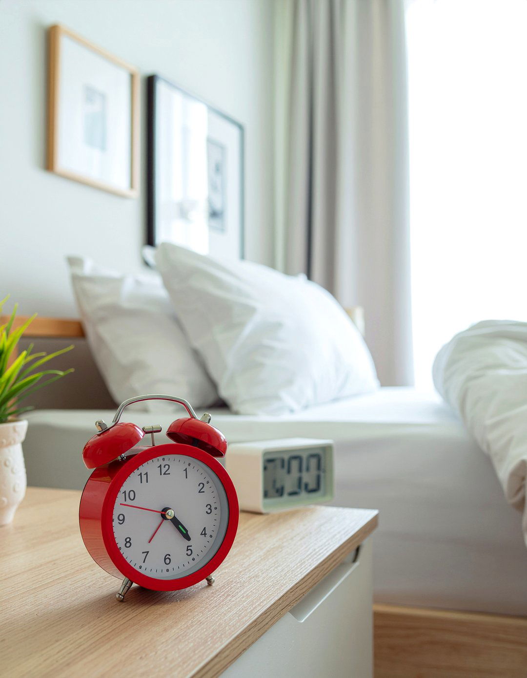 Goal light alarm clock - 30 hockey bedroom ideas