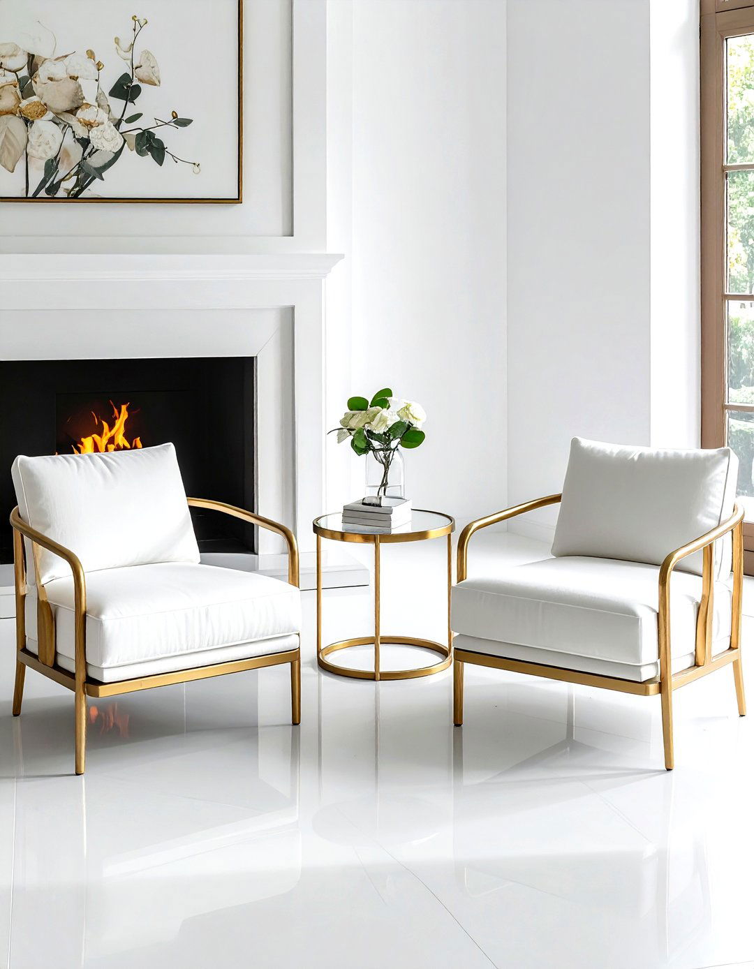 Gold Accent Chair - 30 living room luxury furniture ideas