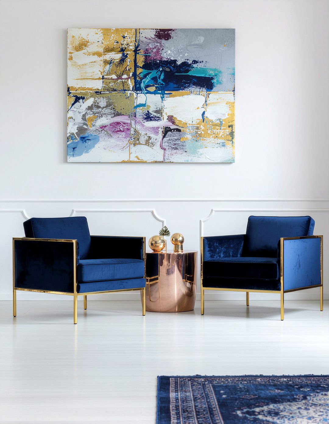 Gold Accent Chairs - 30 living room elegant furniture ideas