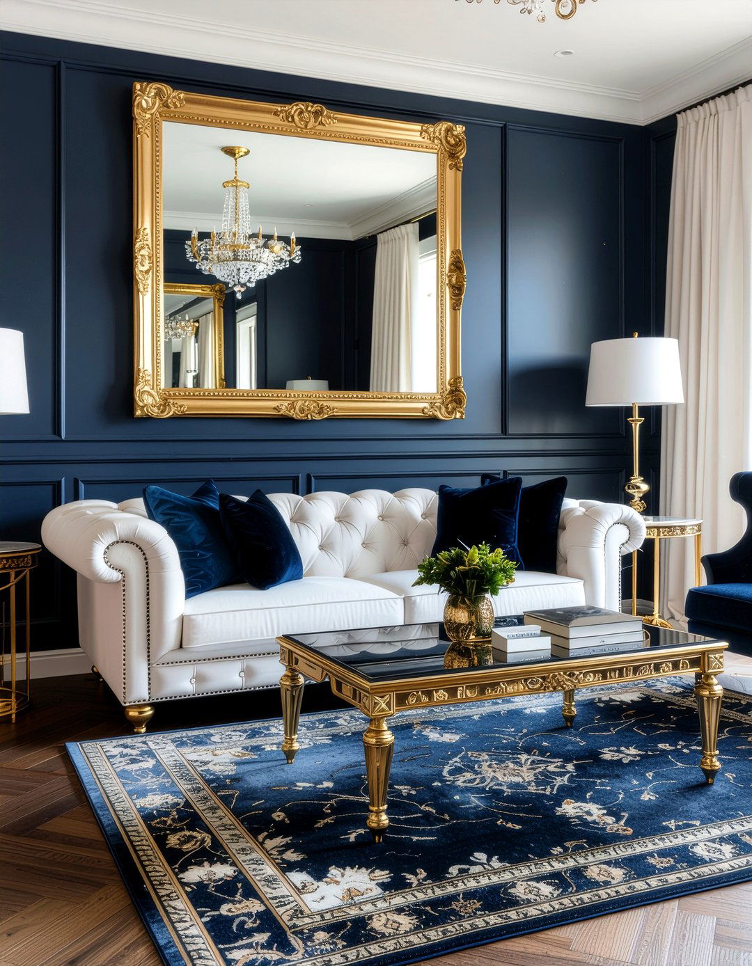 Gold Accent Decor - 30 grand living room ideas