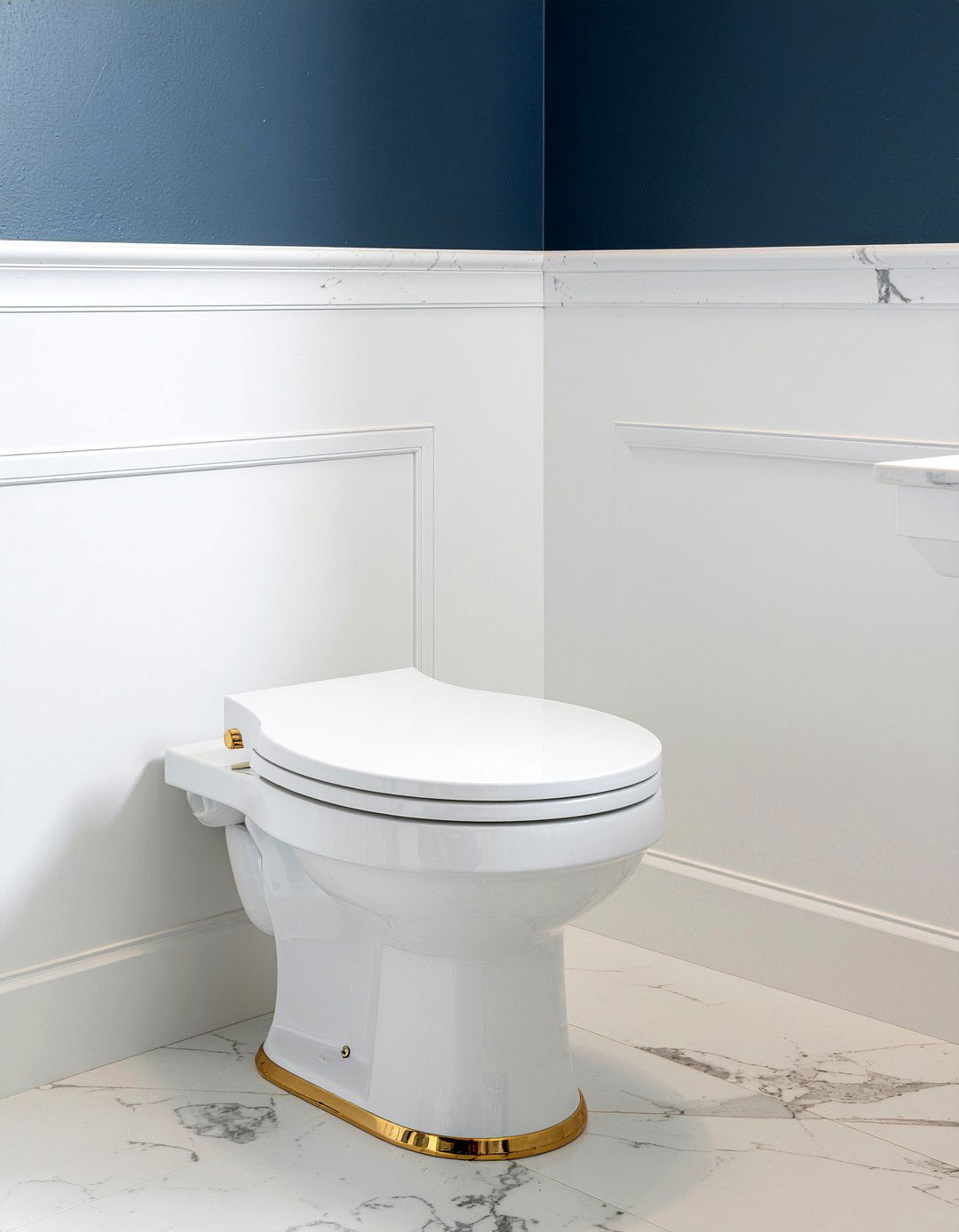 Gold Accent Toilet - 30 bathroom toilet ideas