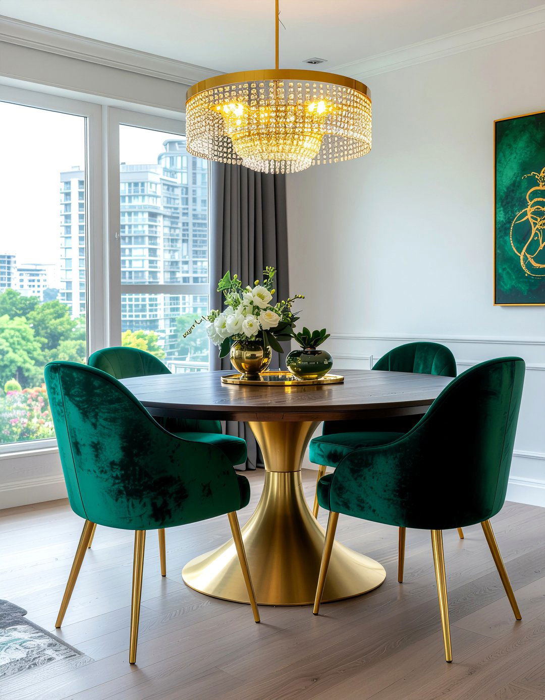 Gold And Espresso Dining Room - 30 espresso dining room ideas