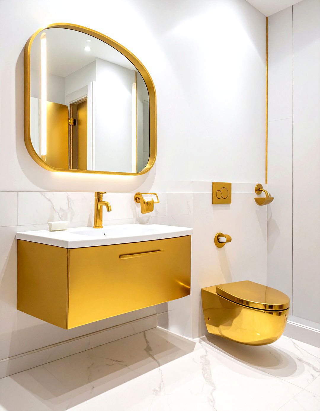 Gold Bathroom Fixtures - 30 toilet room ideas