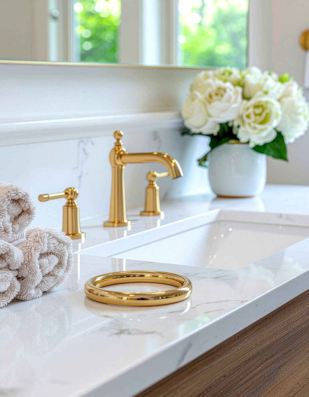 Gold Bathroom Fixtures - 30 luxury bathroom ideas