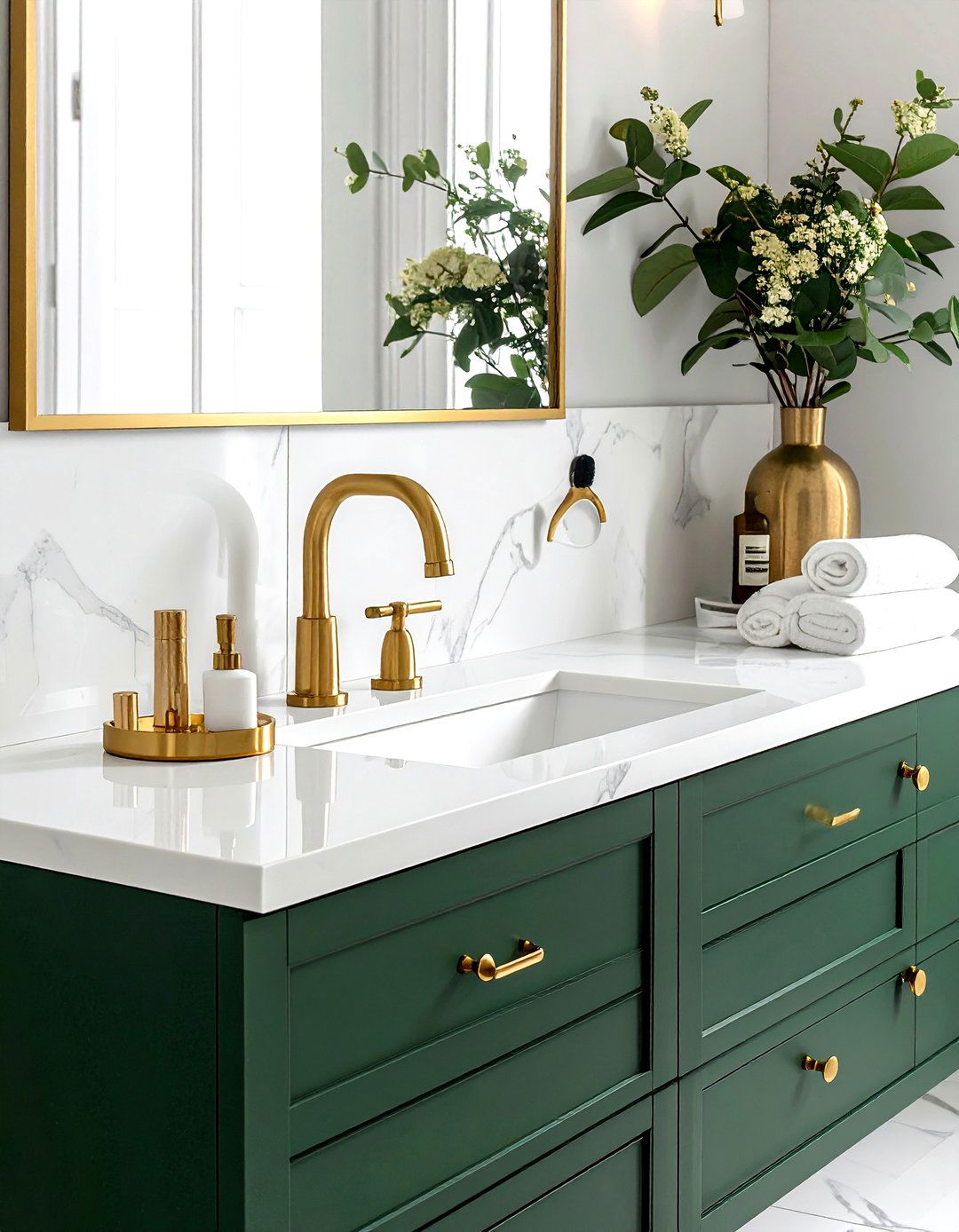 Gold Bathroom Fixtures - 30 bathroom redesign ideas