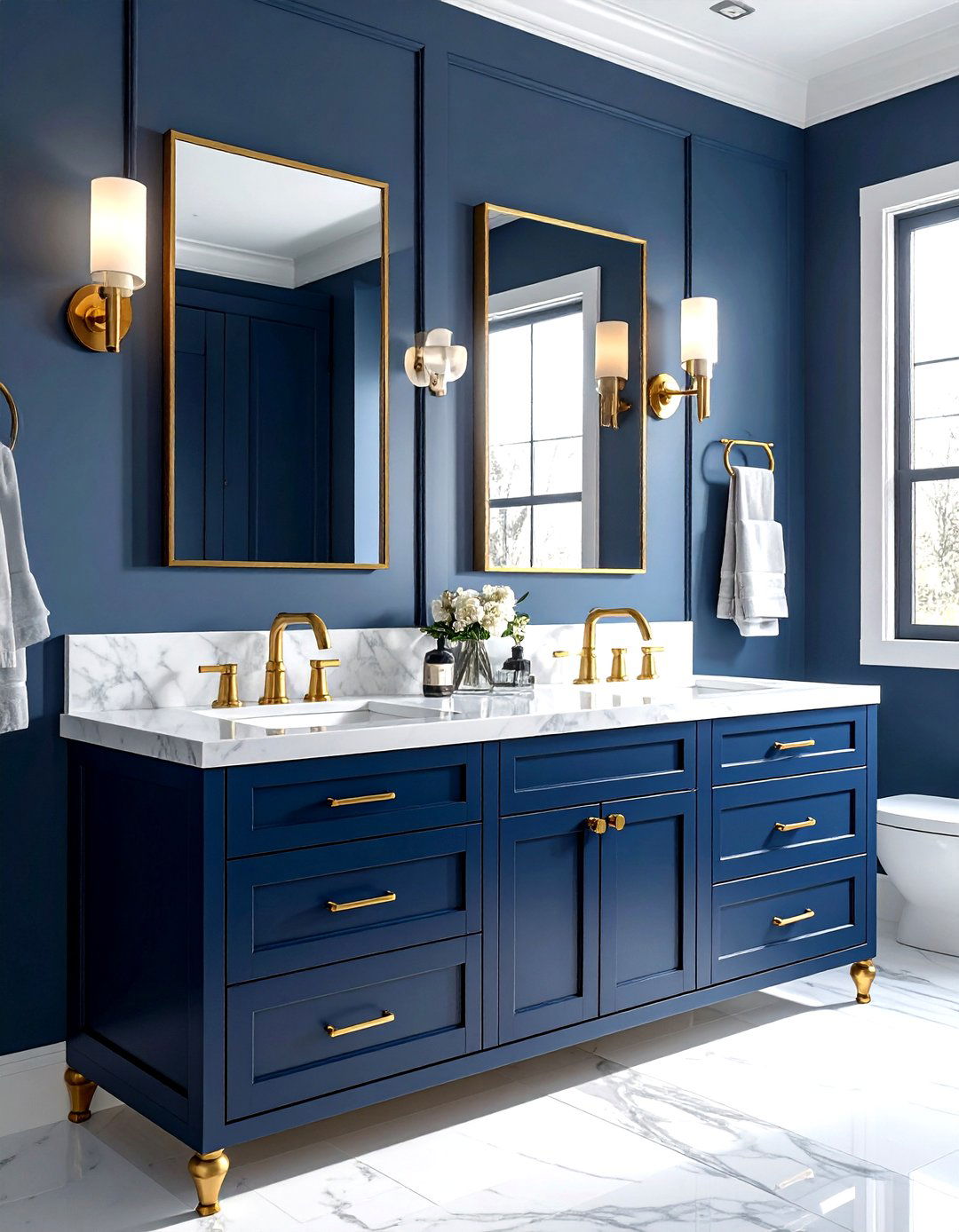 Gold Bathroom Hardware - 30 trending bathroom ideas