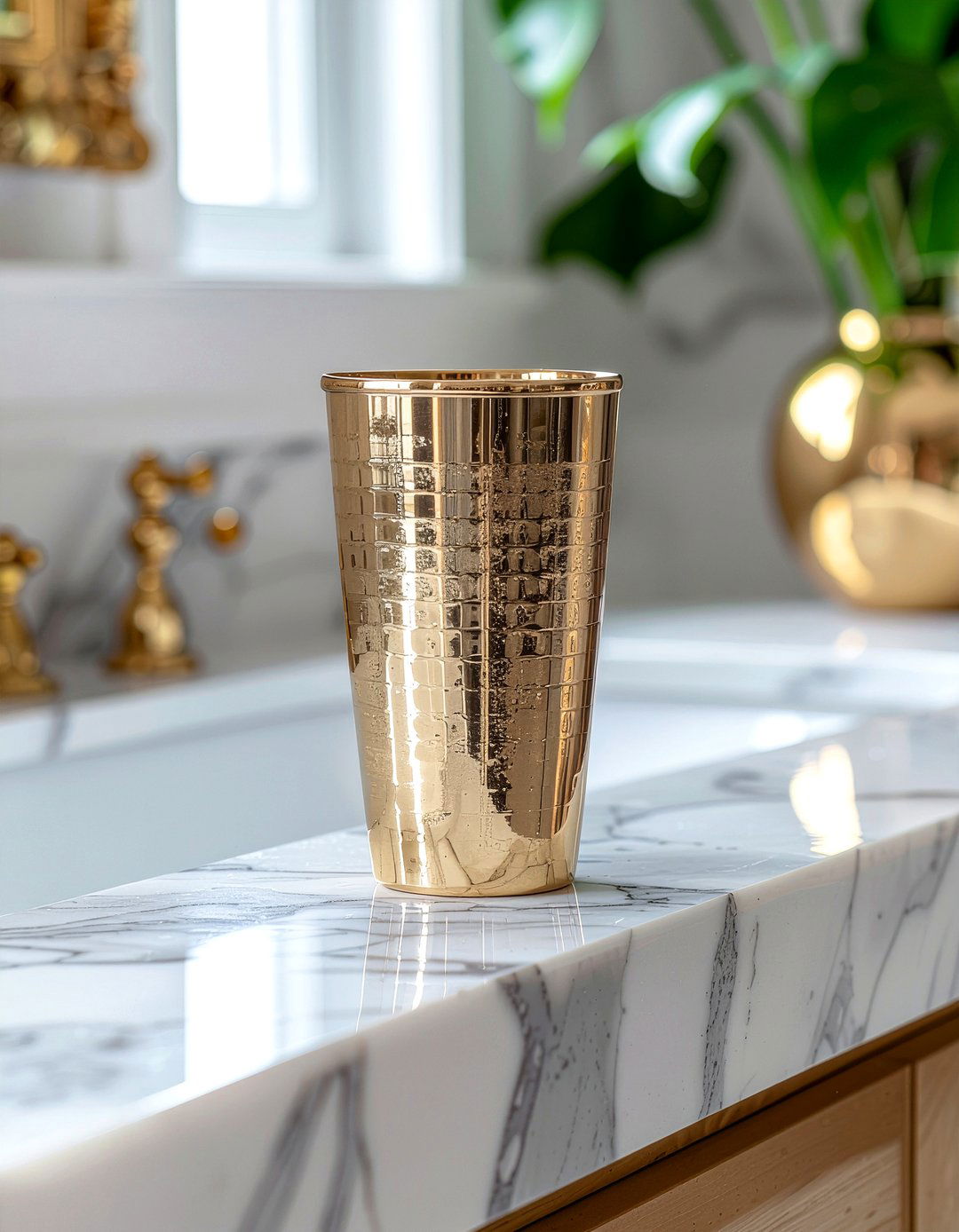 Gold Bathroom Tumbler - 30 bathroom tumbler ideas