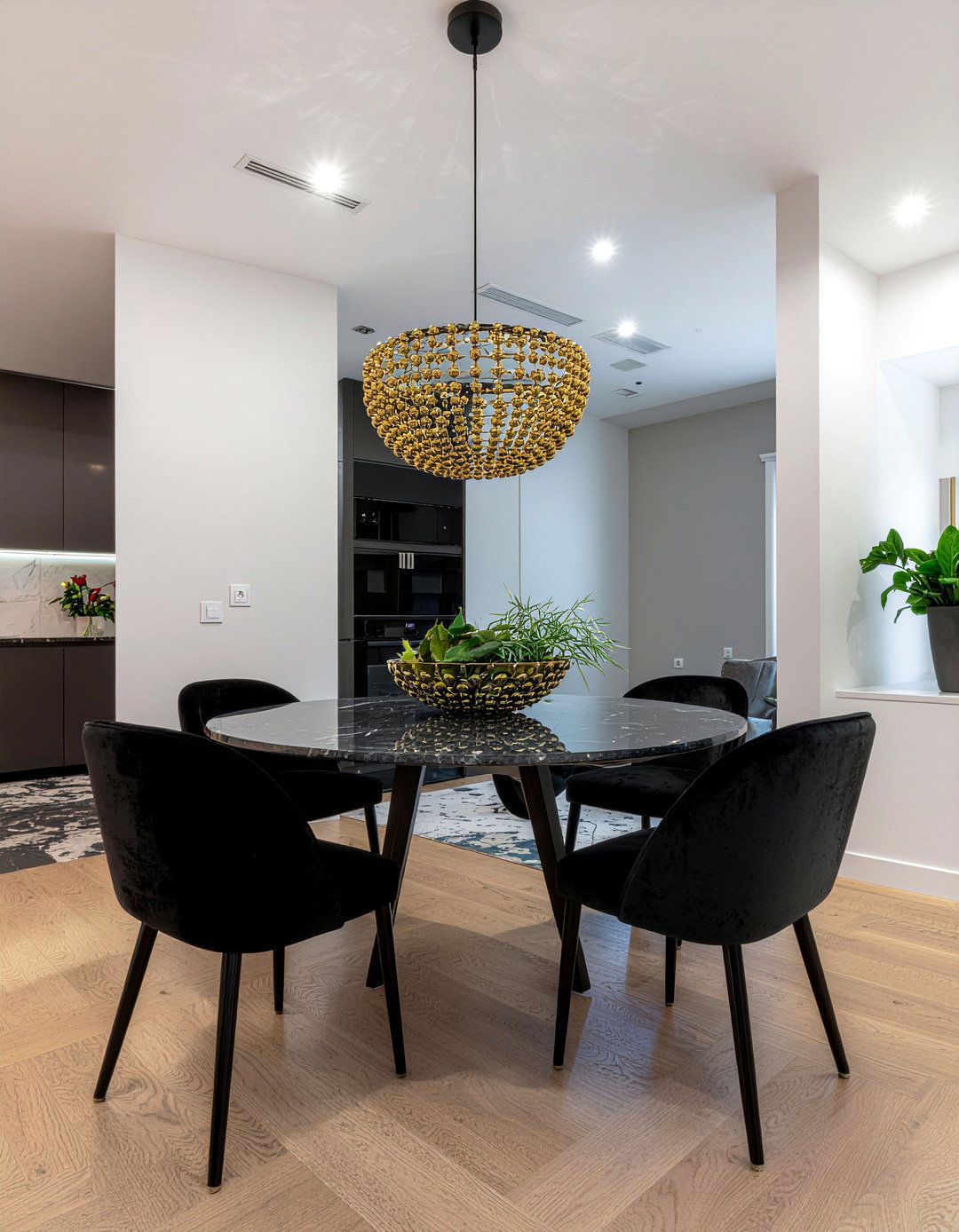 Gold Beaded Chandelier - 30 beaded chandelier dining room ideas