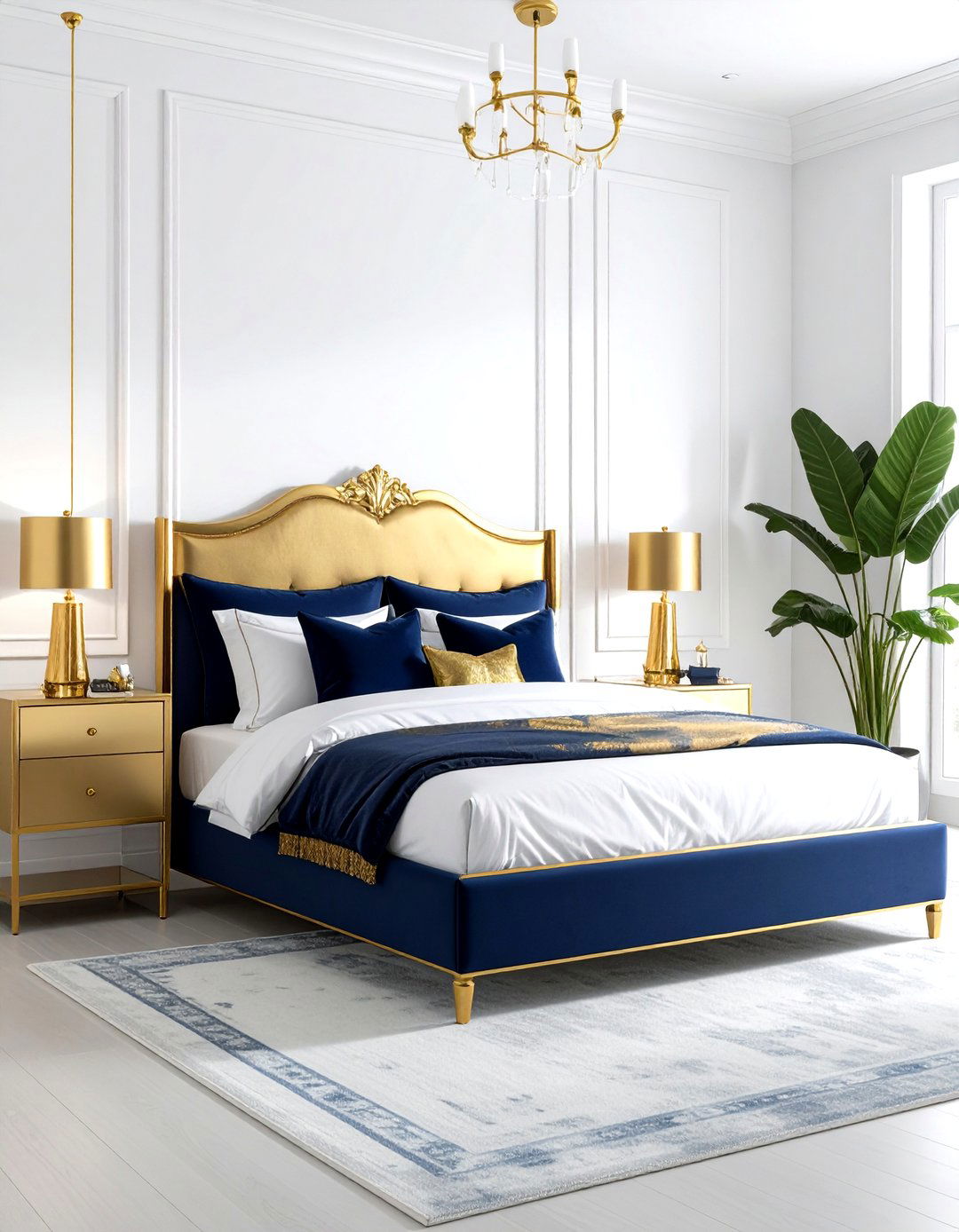 Gold Bedroom Details - 30 bedroom accent color ideas
