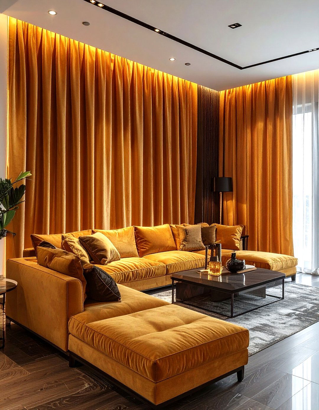 Gold Blackout Curtains - 30 living room blackout curtains