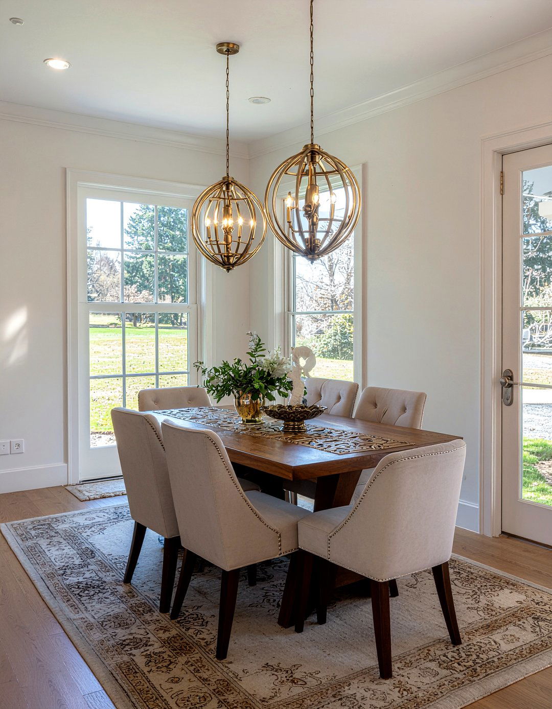 Gold Brass Hardware - 30 dining room material ideas