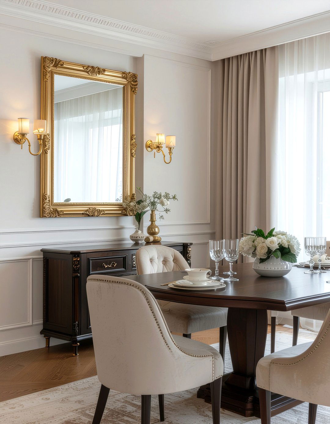 Gold Brass Wall Light - 30 dining room sconce ideas