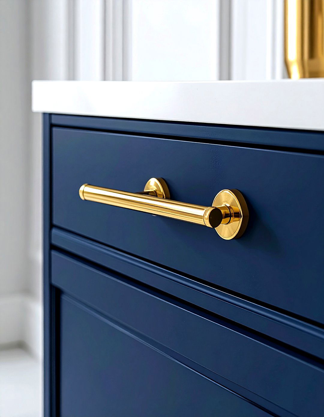 Gold Cabinet Pull - 30 gold decor ideas