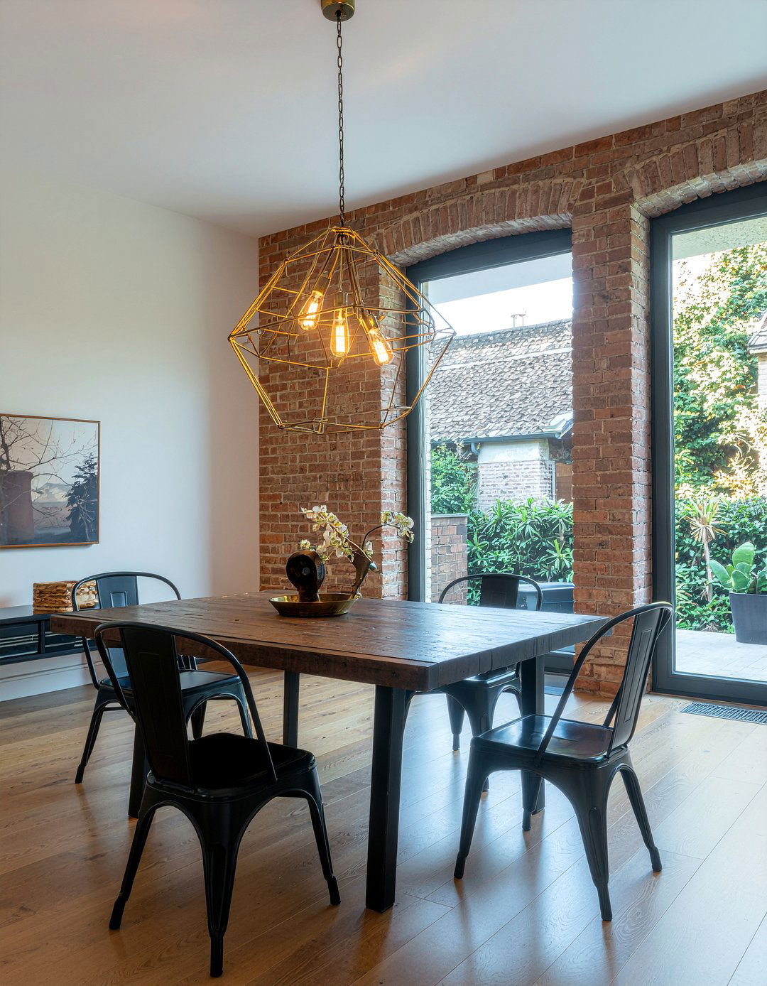 Gold Cage Dining Light - 30 gold chandelier dining room ideas