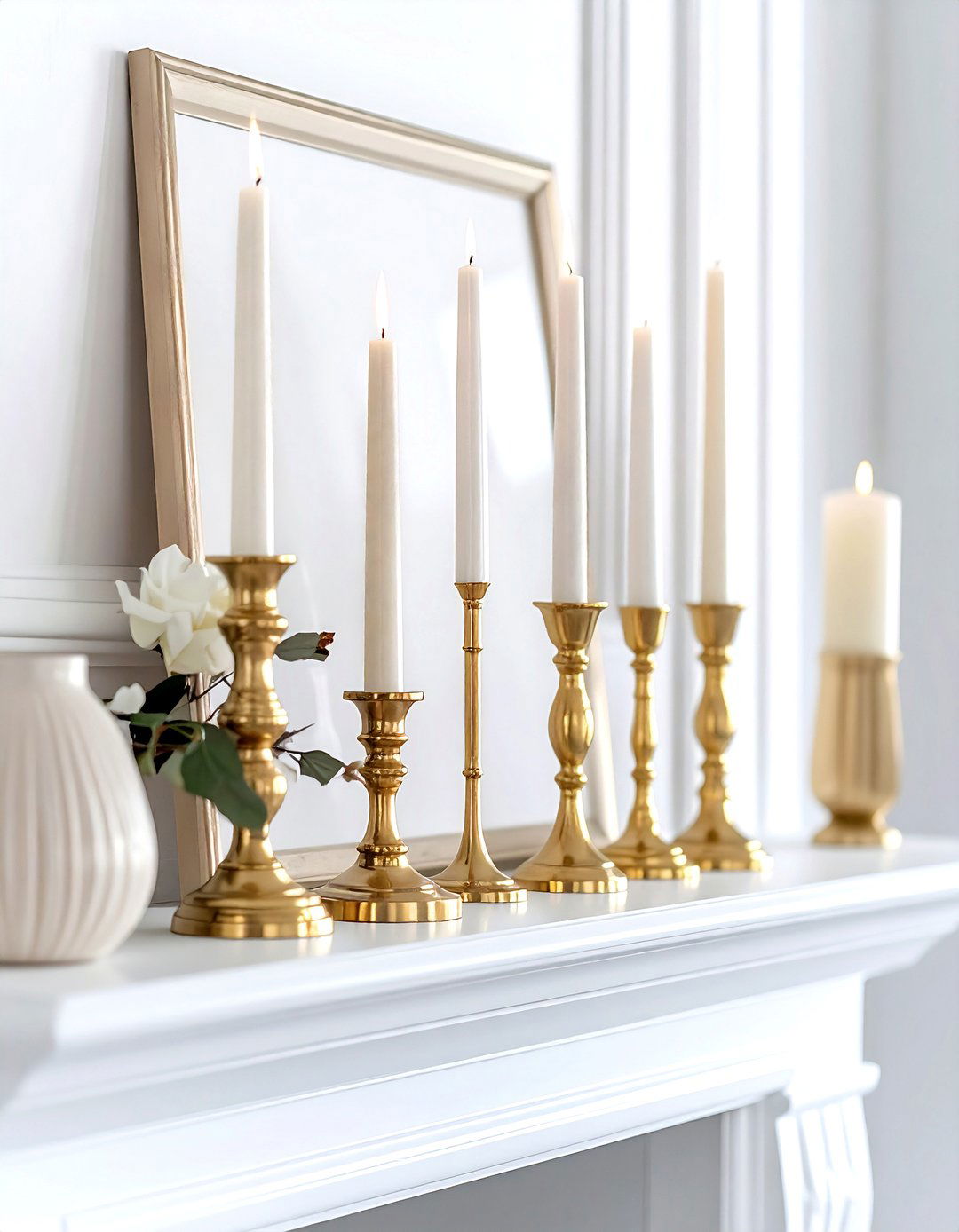 Gold Candle Holder - 30 gold decor ideas