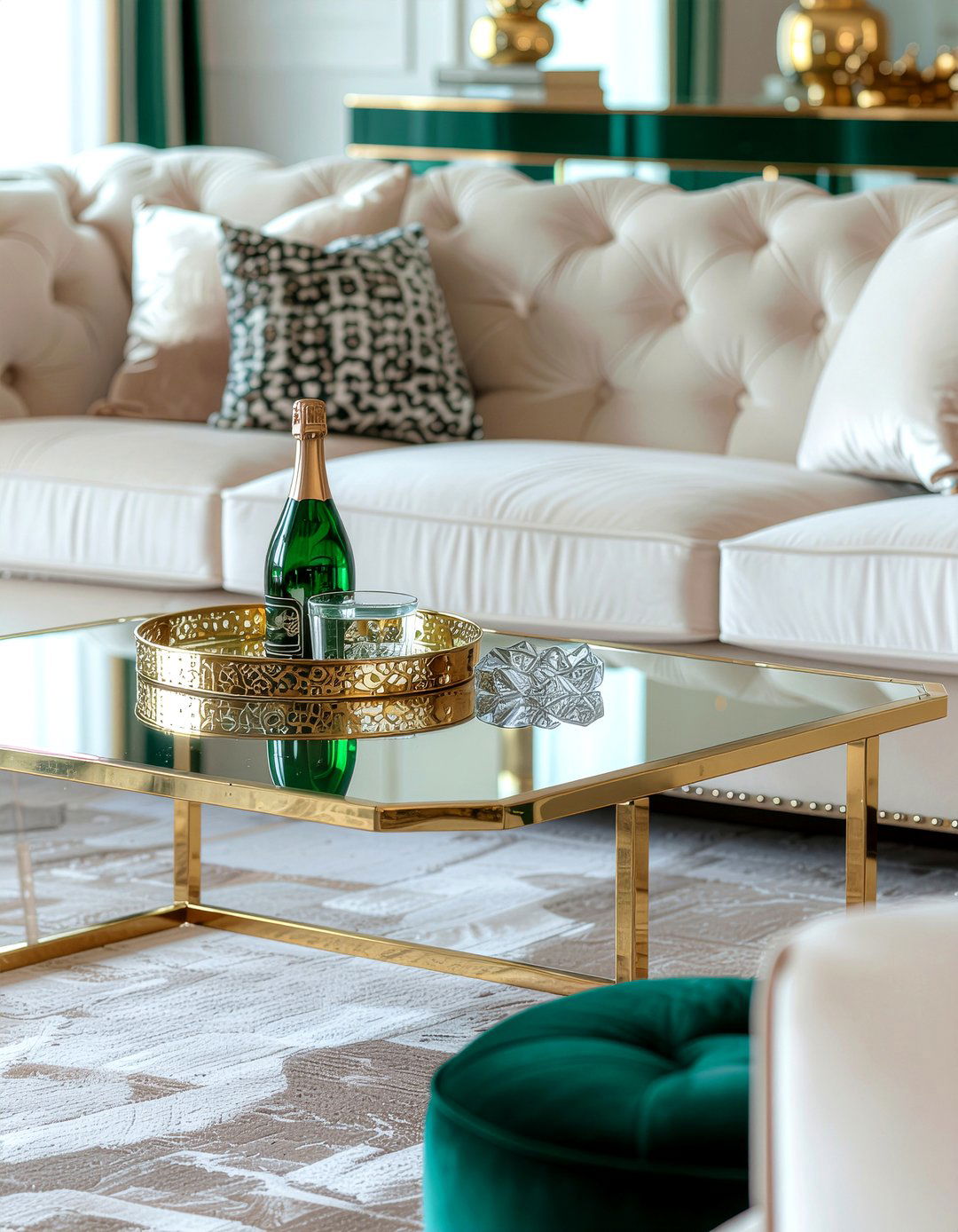 Gold Coffee Table - 30 living room coffee table ideas