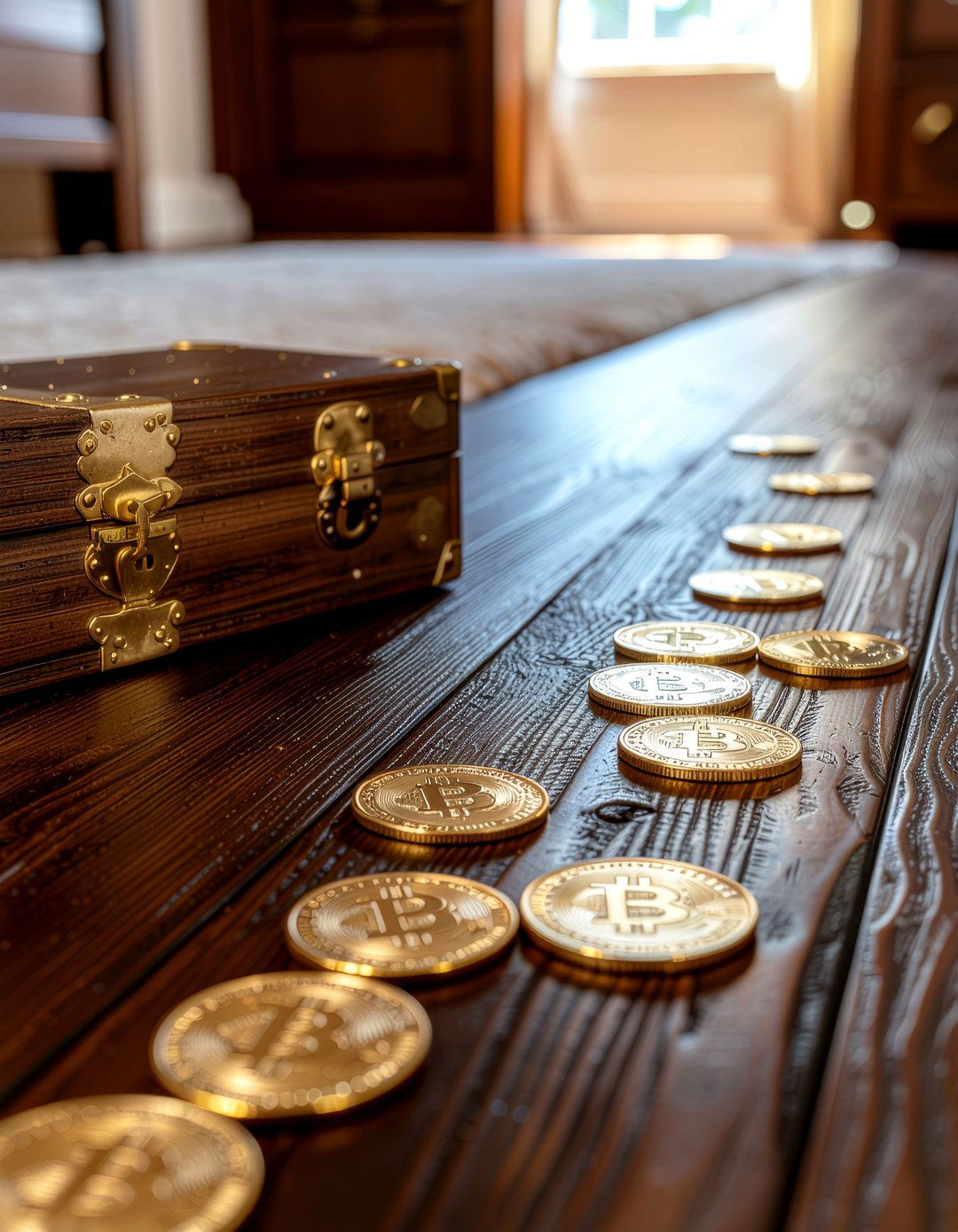 Gold Coin Floor Accents - 30 pirate bedroom ideas